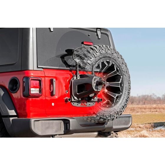 Jeep Spare Tire Relocation Bracket 1820 Wrangler JL No Rear Proximity Sensors 4