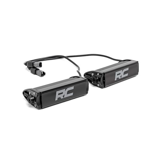 6 Inch Black Series LED Light Bar Single Row Pair (70706BL) 2