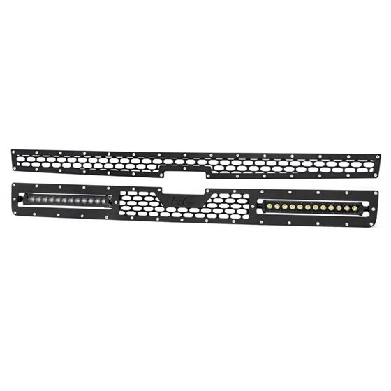 Mesh Grille 12" Single Row LED Pair Black Chevy Silverado 2500 HD/3500 HD (11-14) (70155) 4