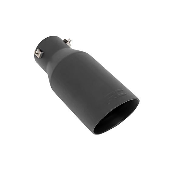 Exhaust Tip Black RC Logo 2.5-3 Inch Pipe (96004) 2