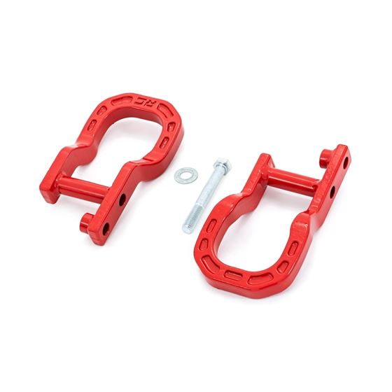 Tow Hooks Forged Red Chevy Silverado 1500 2WD/4WD (2014-2018 and Classic) (RS134) 2