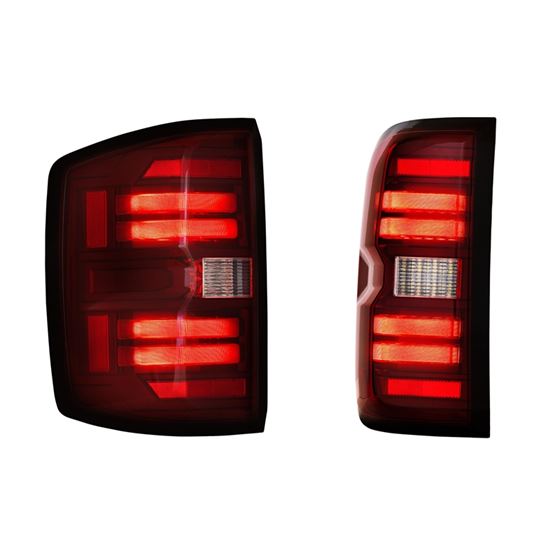 XB LED Tail Lights: Chevy Silverado (14-19) (Pair / Red) (Gen 2) (LF728) 4