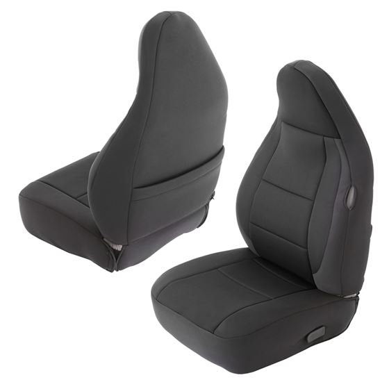 NEOPRENE SEAT COVER SET FRONT/REAR - BLACK 97-02 TJ (471201) 2