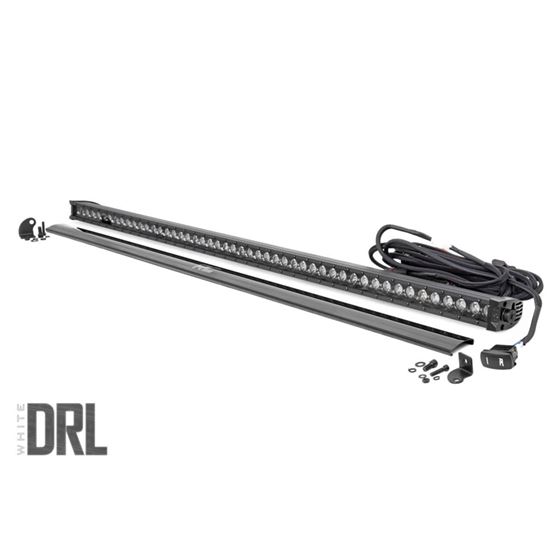 50 Inch Straight CREE LED Light Bar Single Row Black Series wCool White DRL 2