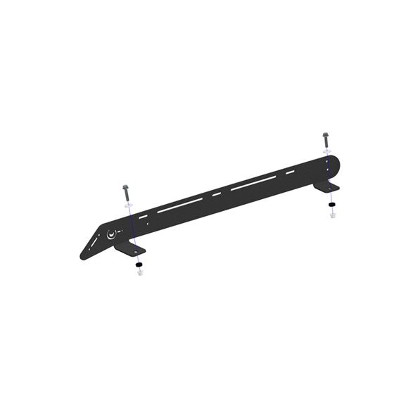 Polaris RZR XP 1000/900 2 Seat Roof Rack Cutout for 30 Inch Light Bar Red Texture 2