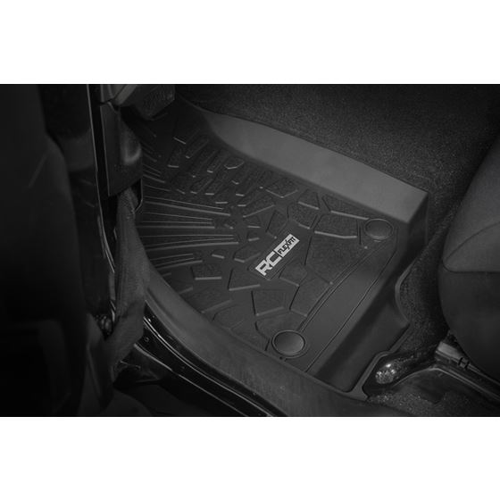 Flex-Fit Floor Mats FR and RR 4 Door Jeep Wrangler Unlimited 4WD (2018-2024) (FF-60112) 2