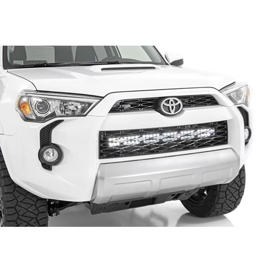 LED Light Kit Bumper Mount 30" Chrome Dual Row White DRL Toyota 4Runner (14-20) (70788) 2