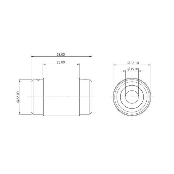 Rear Lower Control Arm Inner Rear Bushing Kit (SPF4596K) 4