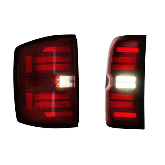 XB LED Tail Lights: Chevy Silverado (14-19) (Pair / Red) (Gen 2) (LF728) 2