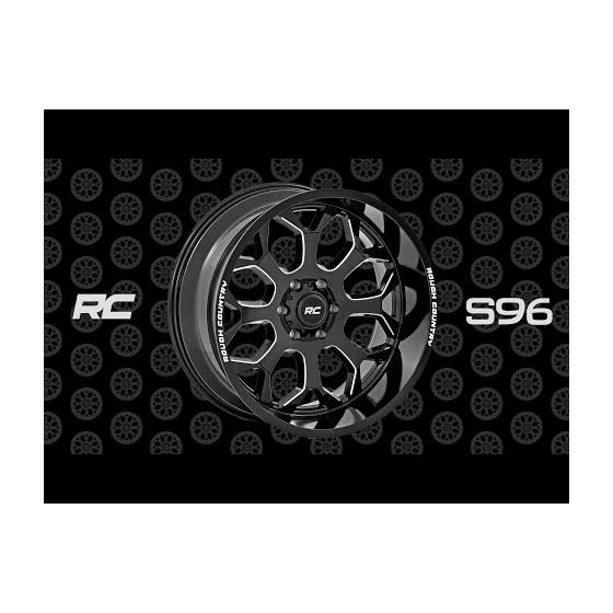 96 Series Wheel - Machined One-Piece - Gloss Black - 20x9 - 6x5.5 - -12mm (96200912)