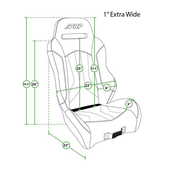 XC Extra Wide Suspension Seat 2