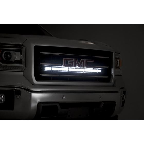 LED Light Kit Behind Grille Mount 30" Chrome Single Row Chevy/GMC 1500 (14-18) (70625) 4