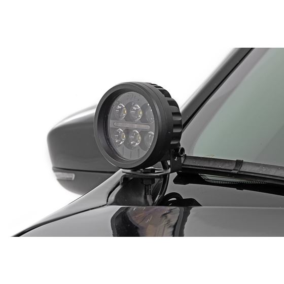 LED Light Kit Ditch Mount 2 Inch Black Pair Amber DRL Jeep KL 14-21 (70081) 2