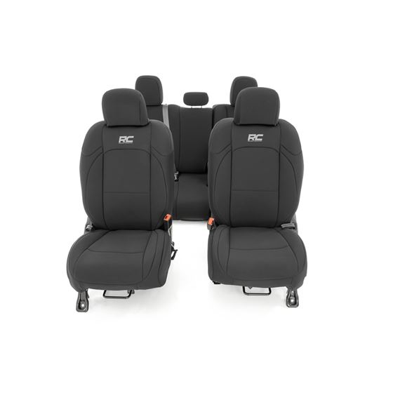 Jeep Neoprene Seat Cover Set Black 4