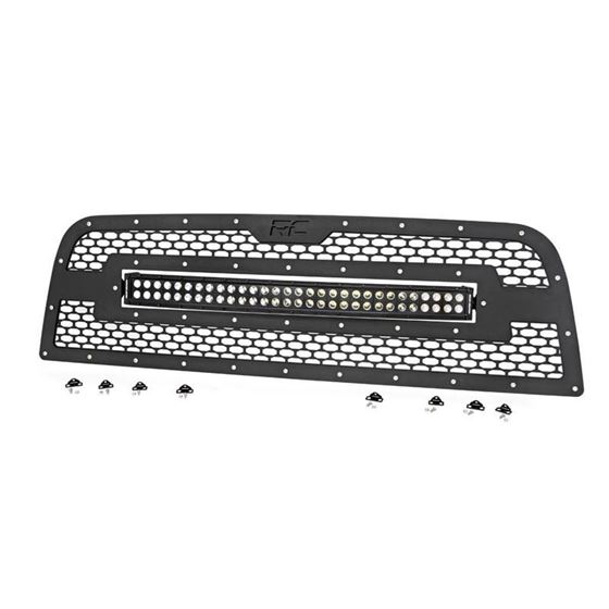 Dodge Mesh Grille w/30 Inch Dual Row Black Series LED 13-18 RAM 2500/3500 Rough Country 2