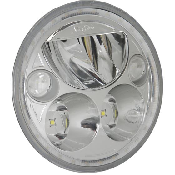 Single 5.75" Round Vx LED Headlight W/ Low-High-Halo (9895604) 4