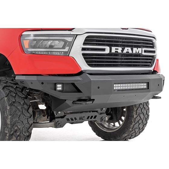 Rough Country (10808Ath) Front Bumper W/Skid Plate & Tow Hooks | Ram 1500 (19-23)