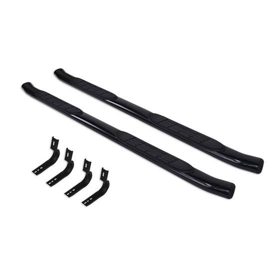 415 Series SideSteps (Cab-Length) - Black with Plastic End Caps (67049B) 2