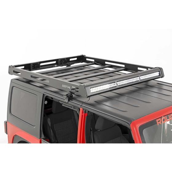Jeep Roof Rack System wBlackSeries LED Lights 0718 Wrangler JK 4