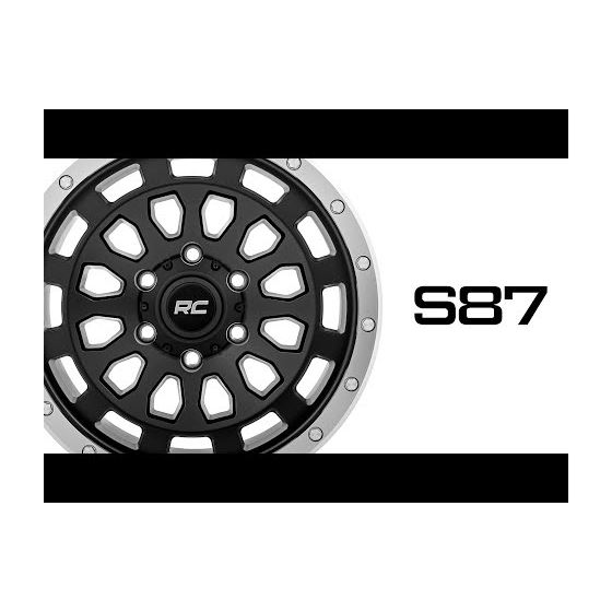 87 Series Wheel Simulated Beadlock Black/Machined 17x8.5 6x5.5 +0mm (87170912B) 2