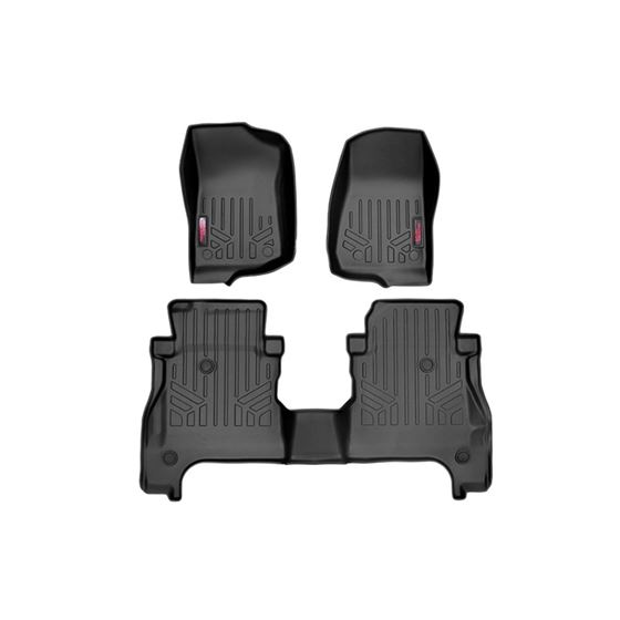 Heavy Duty Floor Mats Front and Rear wo Under Seat Lockable Storage20 Gladiator JT 2