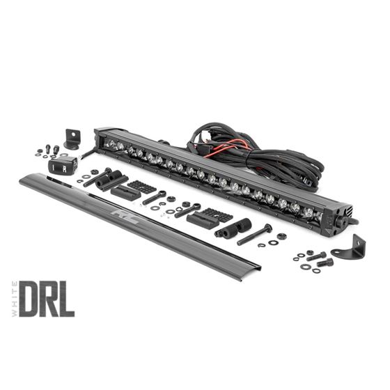 Black Series LED Light Bar - Amber DRL - 20 Inch - Single Row (70720BLDRLA) 2