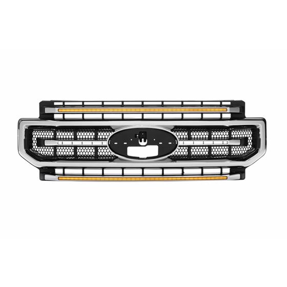 XBG LED Grille: Ford Super Duty (20-22) (Chrome Finish / Amber DRL) (XBG13) 2