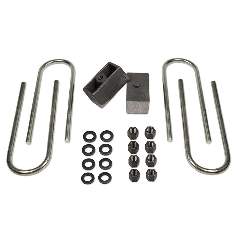 2 Inch Rear Block and U-Bolt Kit 73-87 Chevy Truck