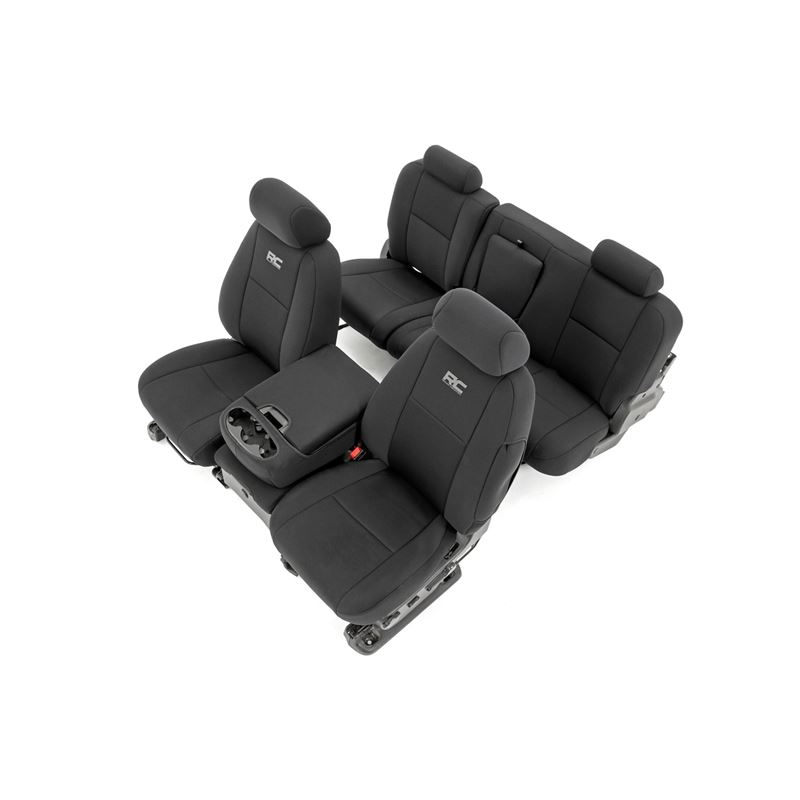 GM Neoprene Front and Rear Seat Covers Black