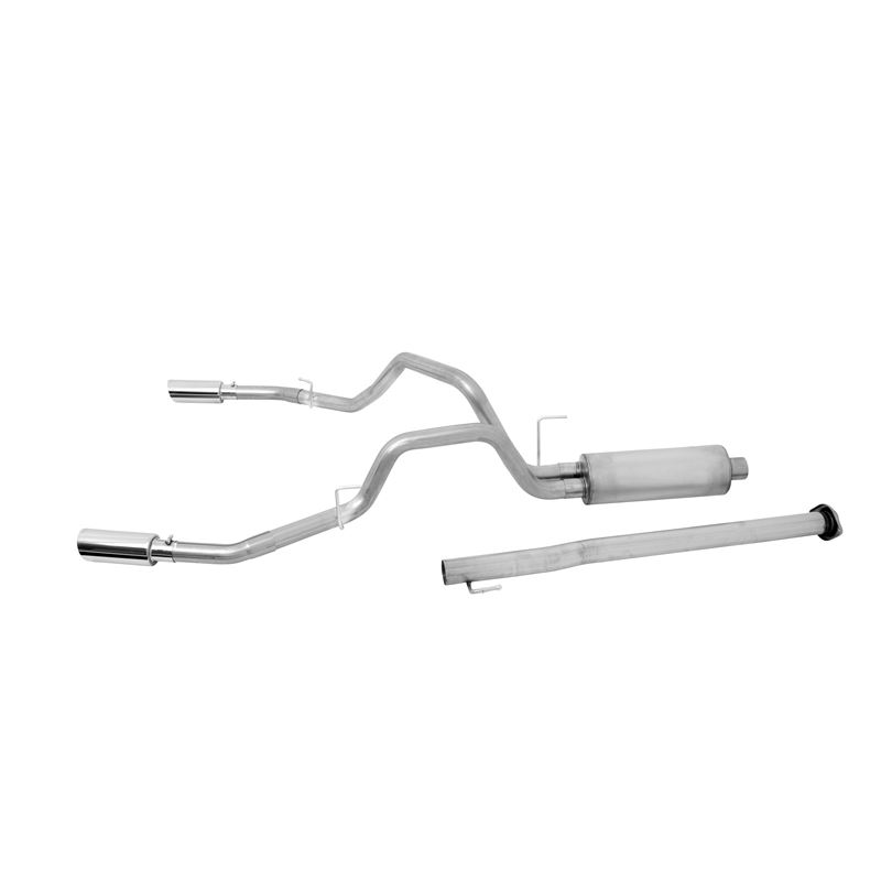 Cat Back Dual Split Exhaust System, Stainless 6954