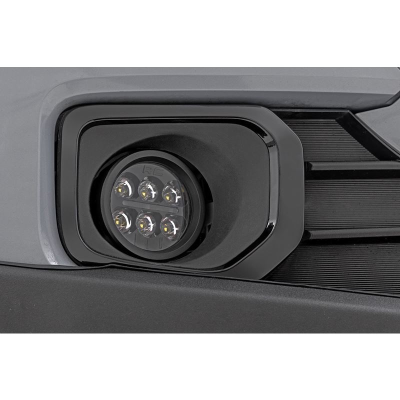 LED Fog Light Kit 3.5 Inch Round Black Series Ambe