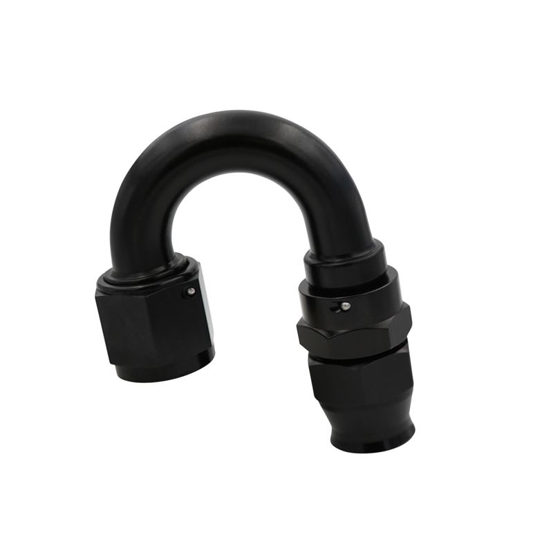 Hose End, PTFE, AN-06, 180 Deg, Blk Andz (15369)