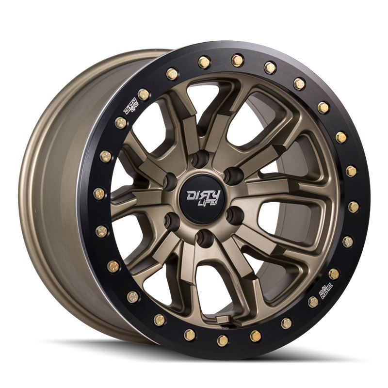 DT-1 (9303) MATTE GOLD W/SIMULATED RING 17X9 5-127