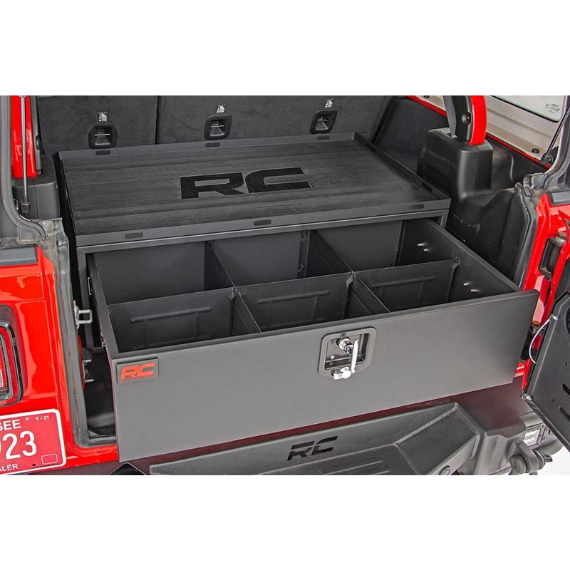 Storage Box Metal Slide Out Lockable Drawer Jeep W