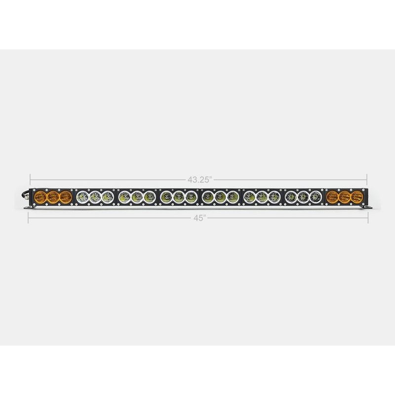 43 Inch Amber/White Dual Function LED Bar Single R