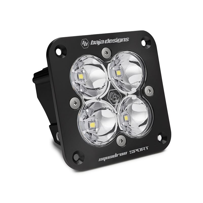 Flush Mount LED Light Pod Black Clear Lens Work/Sc