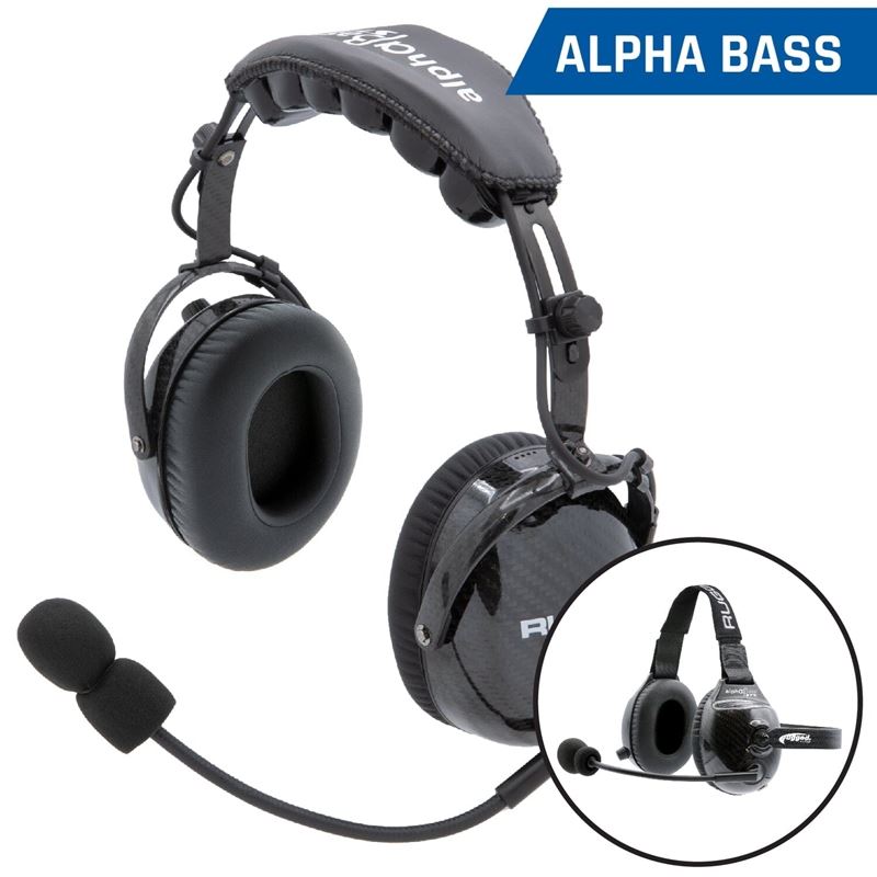 AlphaBass Carbon Fiber Headset for STEREO and OFFR