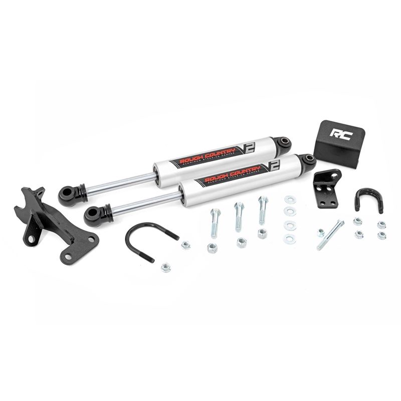 V2 Steering Stabilizer Dual 4 Inch Lift Jeep Grand