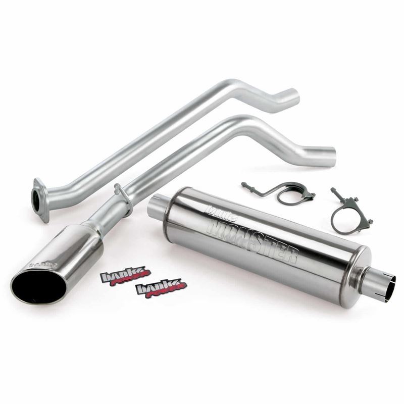 Monster Exhaust System, 3-Inch Single Exit, Chrome