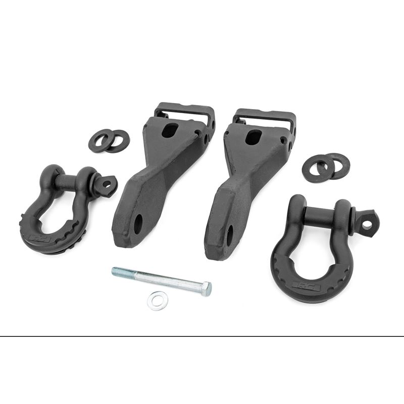 Tow Hook Brackets D-Ring Combo 14-18 Chevy Silvera