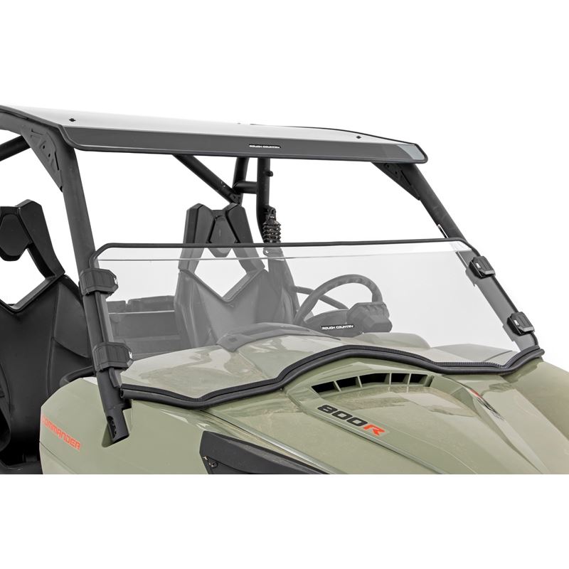 Half Windshield - Scratch Resistant - Can-Am Comma
