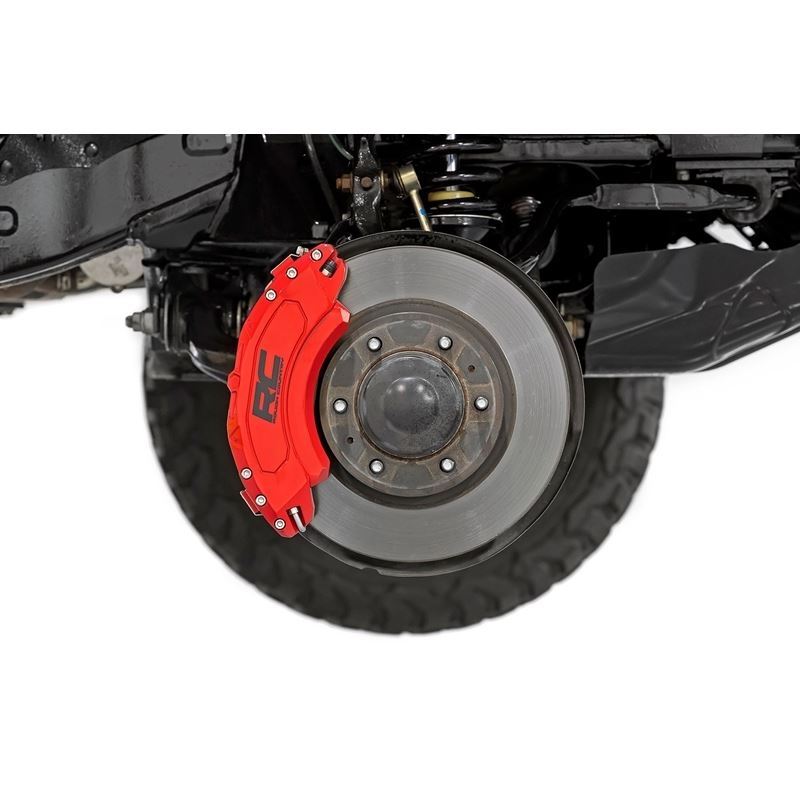 Caliper Covers Front and Rear Red Ford Bronco 4WD