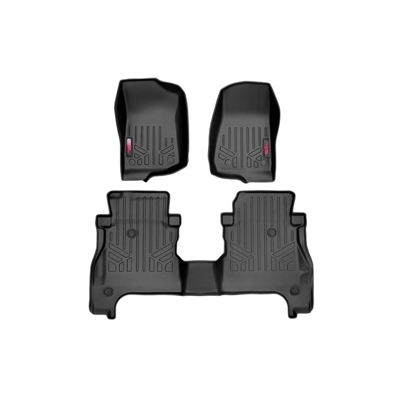 Floor Mats FR and RR RR Lockable Jeep Gladiator JT