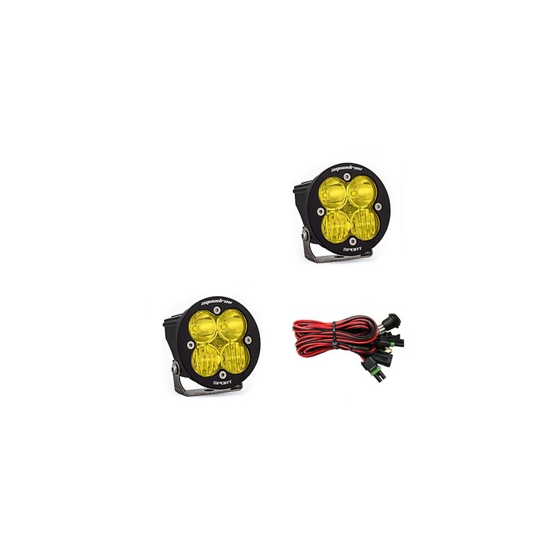 LED Light Pods Amber Lens Driving/Combo Pair Squad