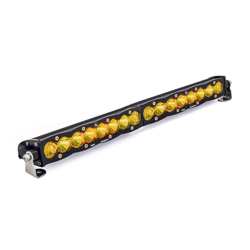 20 Inch LED Light Bar Single Amber Straight Drivin