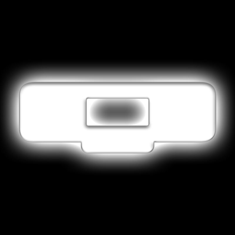 Universal Illuminated LED Letter Badges - Matte Wh