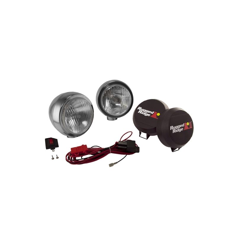 6 Inch Round HID Off Road Fog Light Kit, Stainless