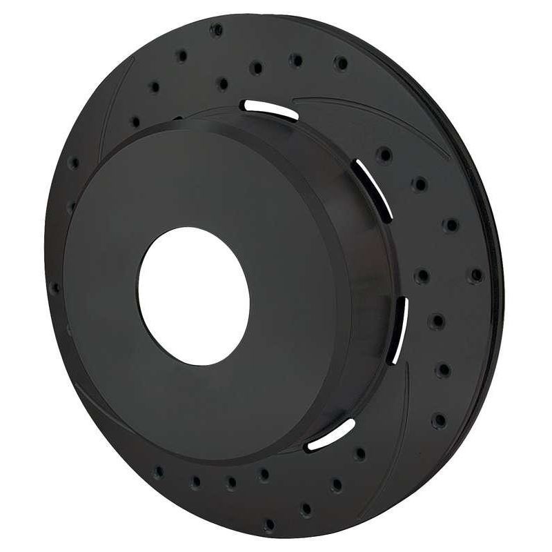 SRP Drilled Rotor and Hat, Black