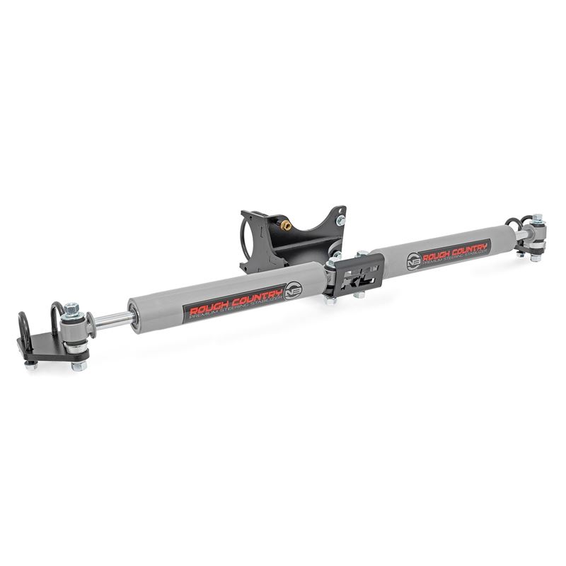 N3 Steering Stabilizer - Dual - 2-8 Inch Lift - Fo