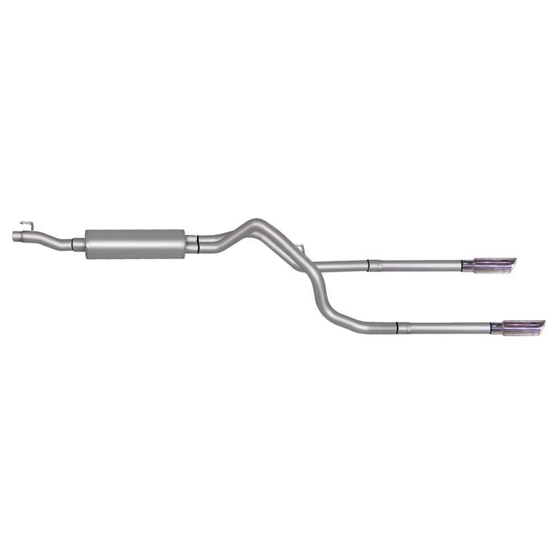 Cat Back Dual Split Exhaust System, Stainless 6650